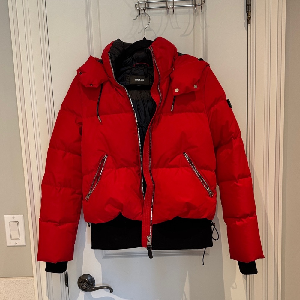 Red Puffer Jacket - Like New